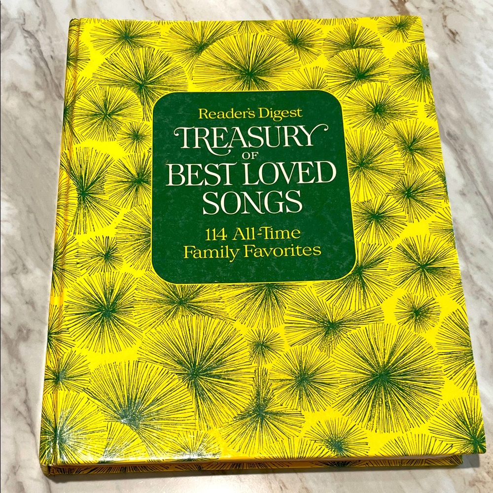 1972 Reader's Digest Treasury of Best Loved Songs Book